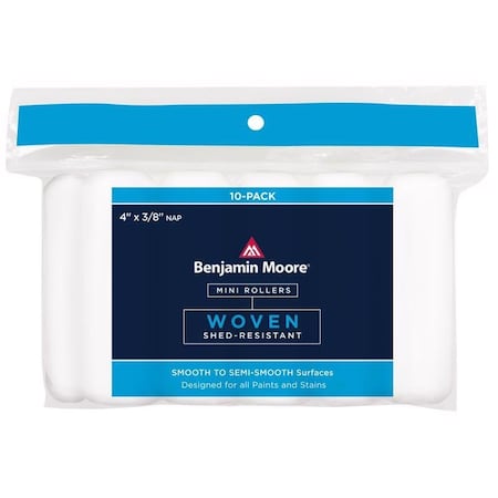 Premier Benjamin Moore Woven 4 in. W X 3/8 in. Mini Roller 10 pk U66302-018